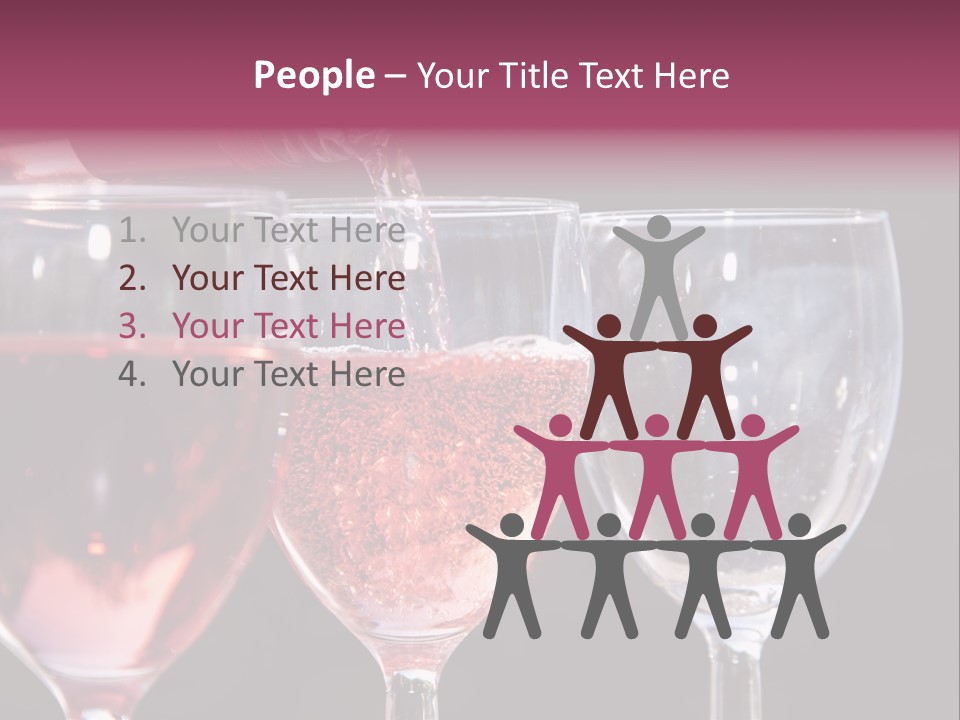 Drink Glass Reflection PowerPoint Template