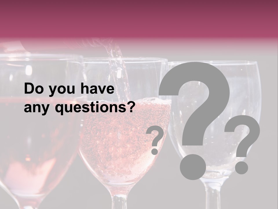 Drink Glass Reflection PowerPoint Template