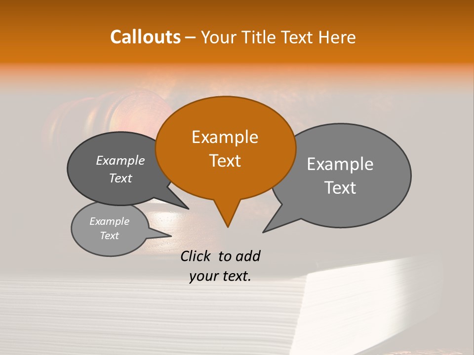 Book Crime Lawsuit PowerPoint Template
