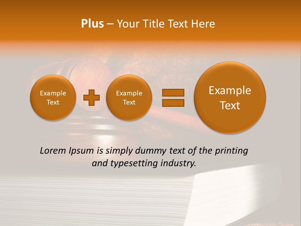 Book Crime Lawsuit PowerPoint Template
