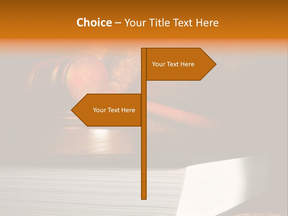 Book Crime Lawsuit PowerPoint Template