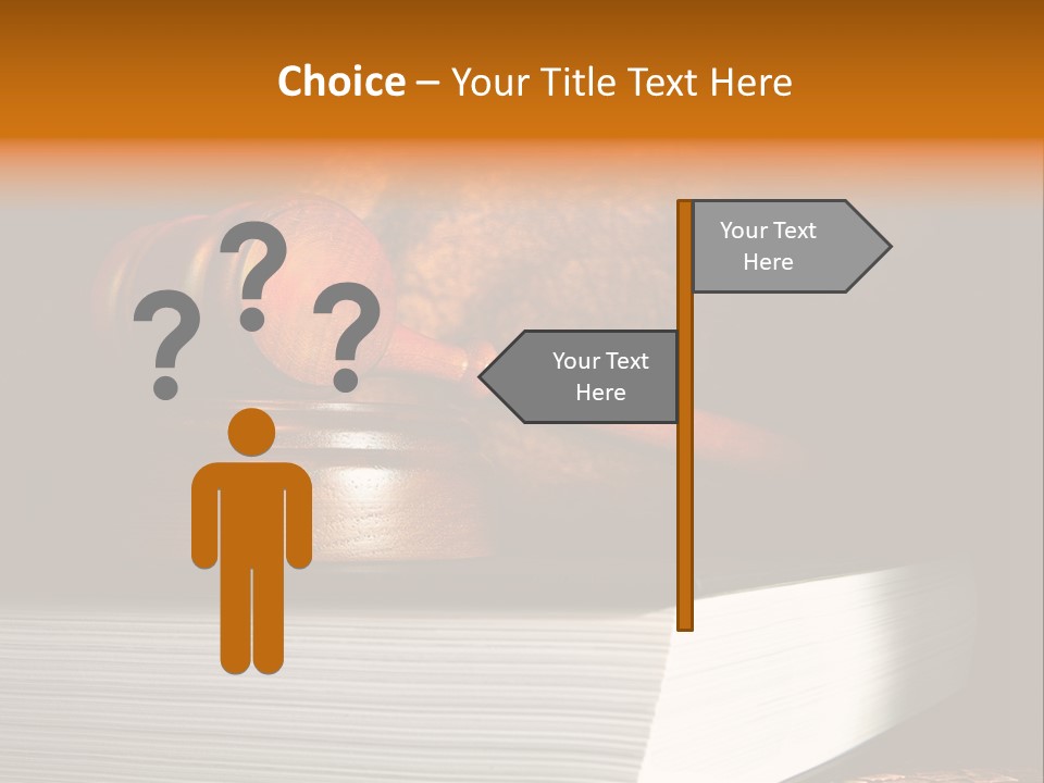 Book Crime Lawsuit PowerPoint Template