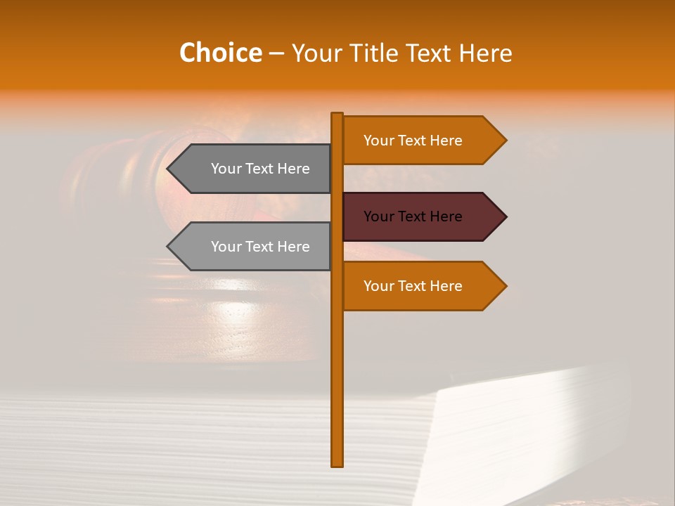 Book Crime Lawsuit PowerPoint Template