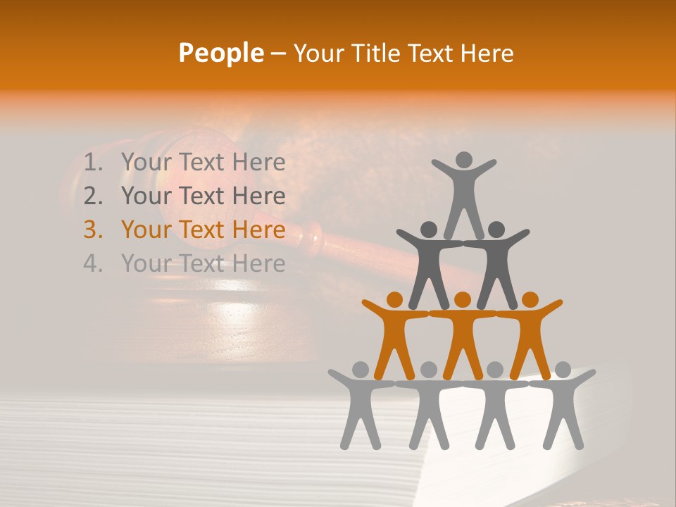 Book Crime Lawsuit PowerPoint Template