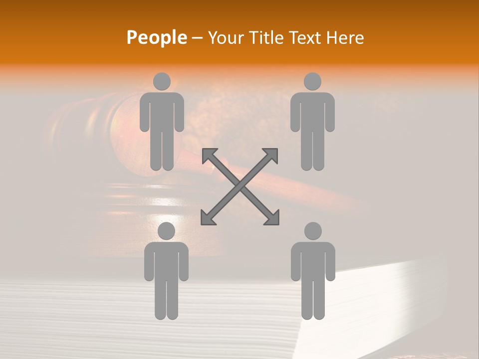 Book Crime Lawsuit PowerPoint Template