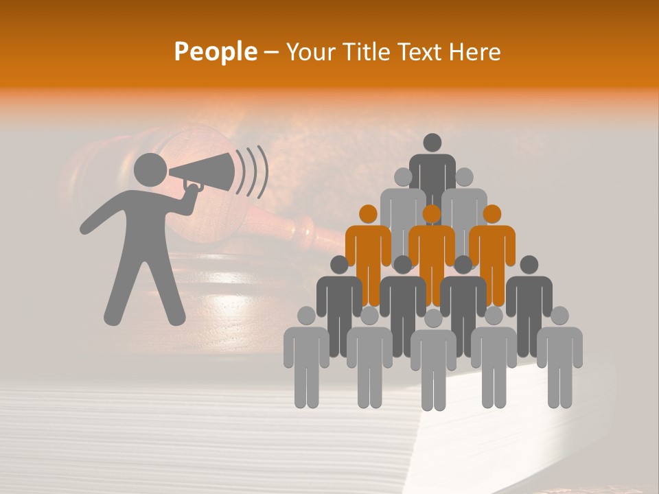 Book Crime Lawsuit PowerPoint Template