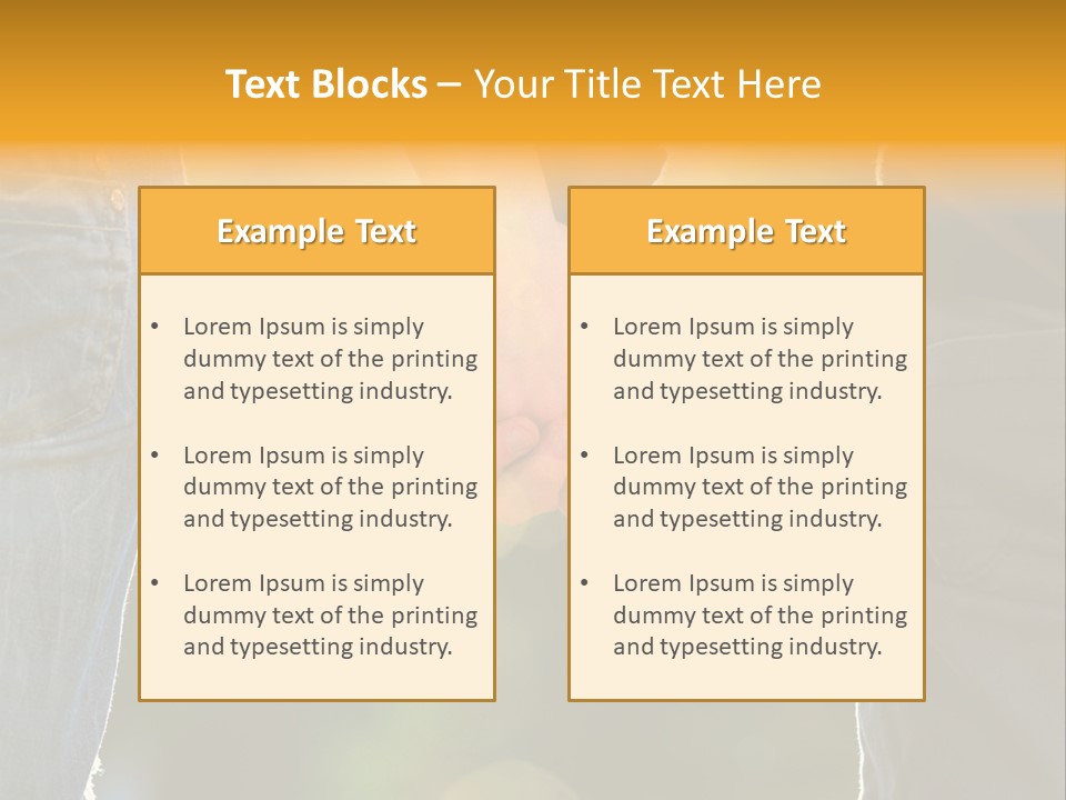 Action Lifestyle Street PowerPoint Template