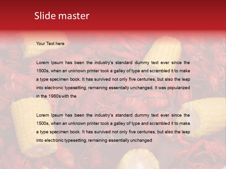 Seafood Cook Louisiana PowerPoint Template