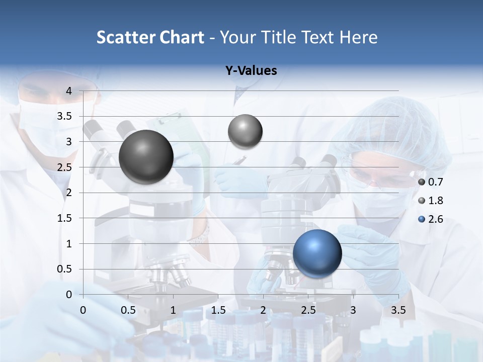 Clinic White Microscope PowerPoint Template