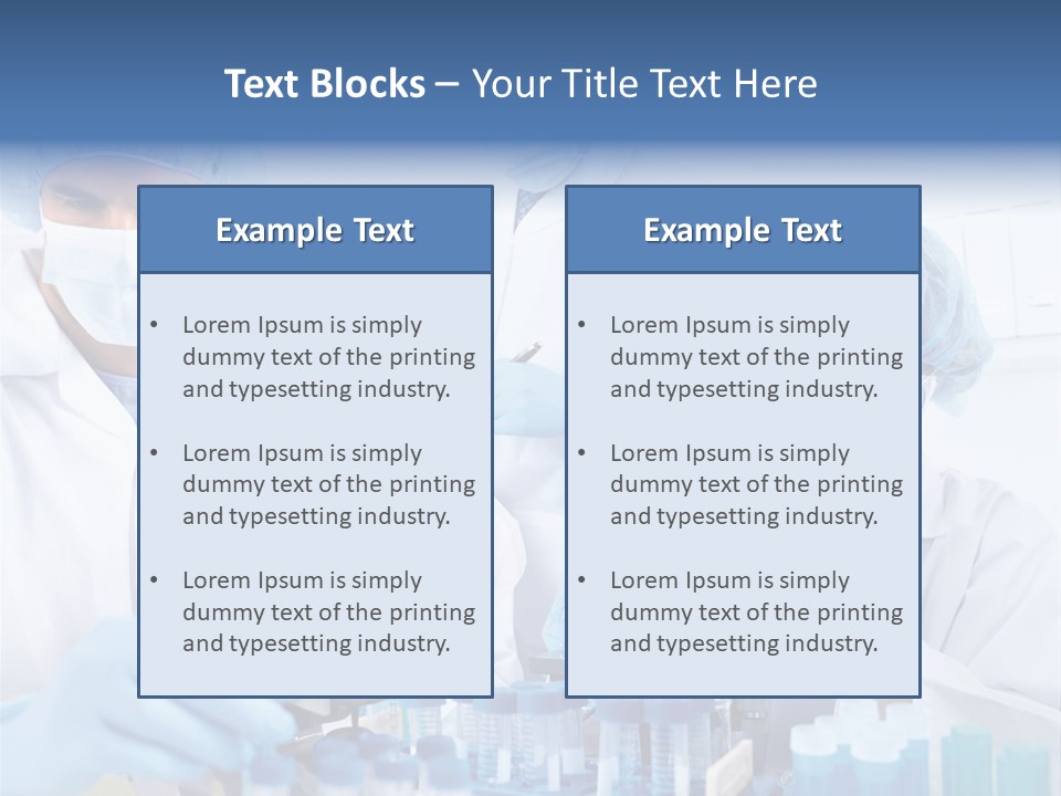 Clinic White Microscope PowerPoint Template