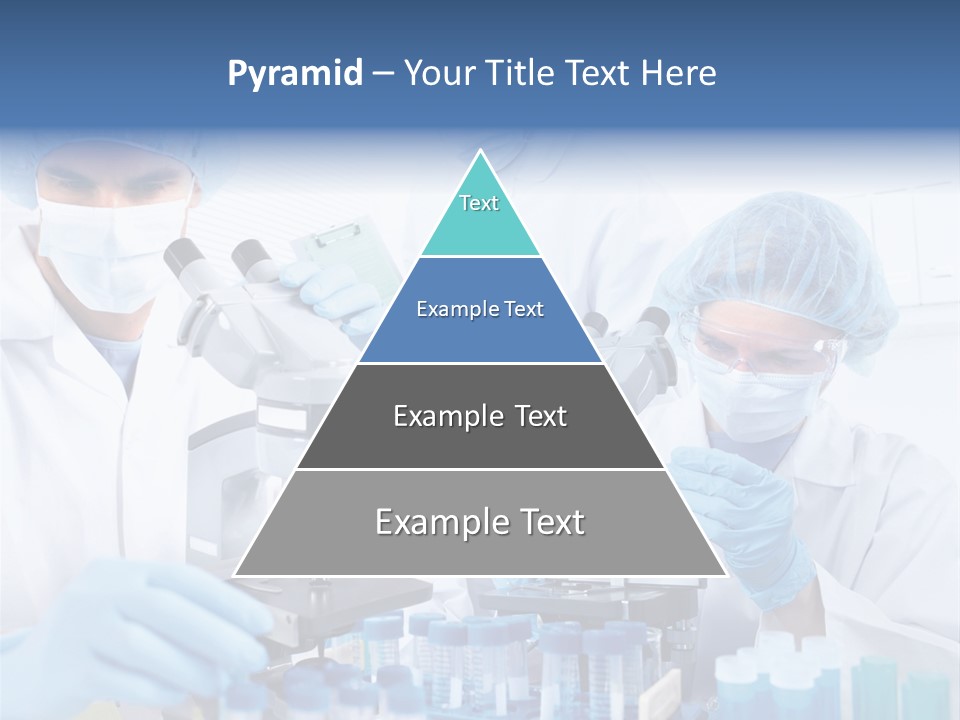 Clinic White Microscope PowerPoint Template
