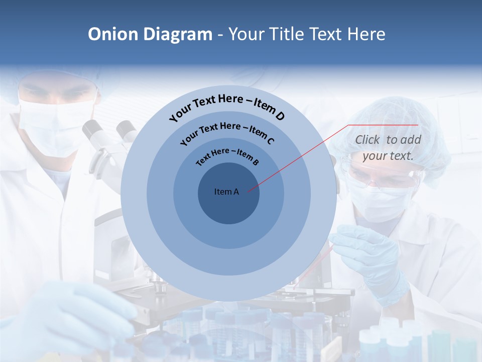 Clinic White Microscope PowerPoint Template