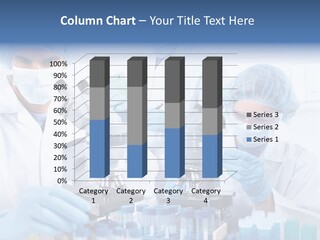 Clinic White Microscope PowerPoint Template