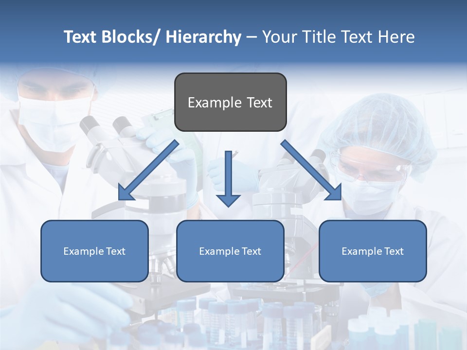 Clinic White Microscope PowerPoint Template