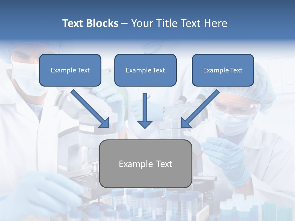 Clinic White Microscope PowerPoint Template