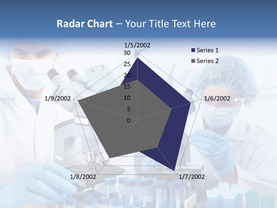 Clinic White Microscope PowerPoint Template