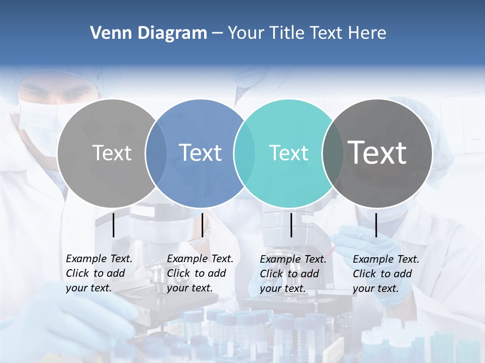 Clinic White Microscope PowerPoint Template