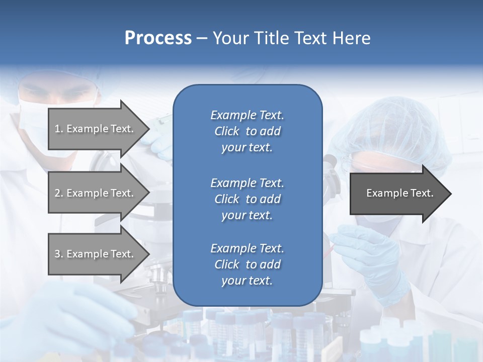 Clinic White Microscope PowerPoint Template