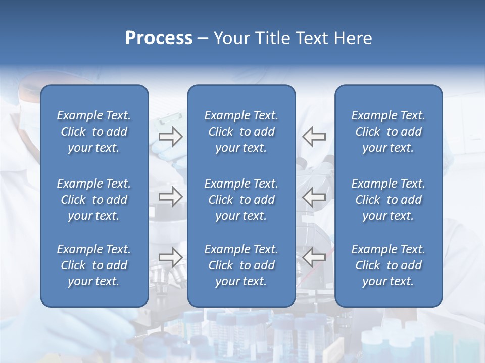 Clinic White Microscope PowerPoint Template
