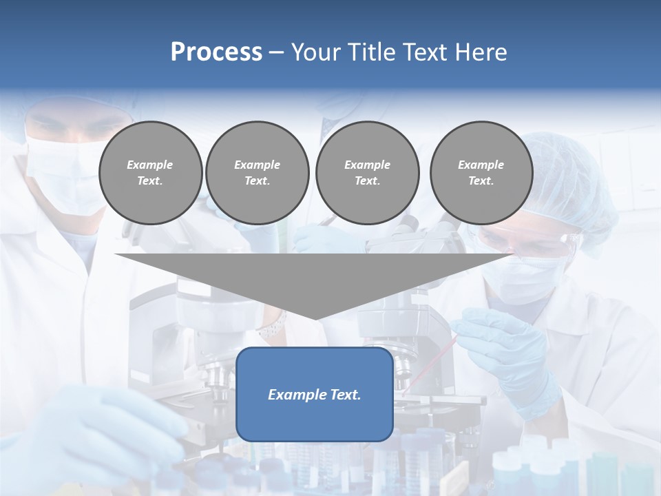 Clinic White Microscope PowerPoint Template