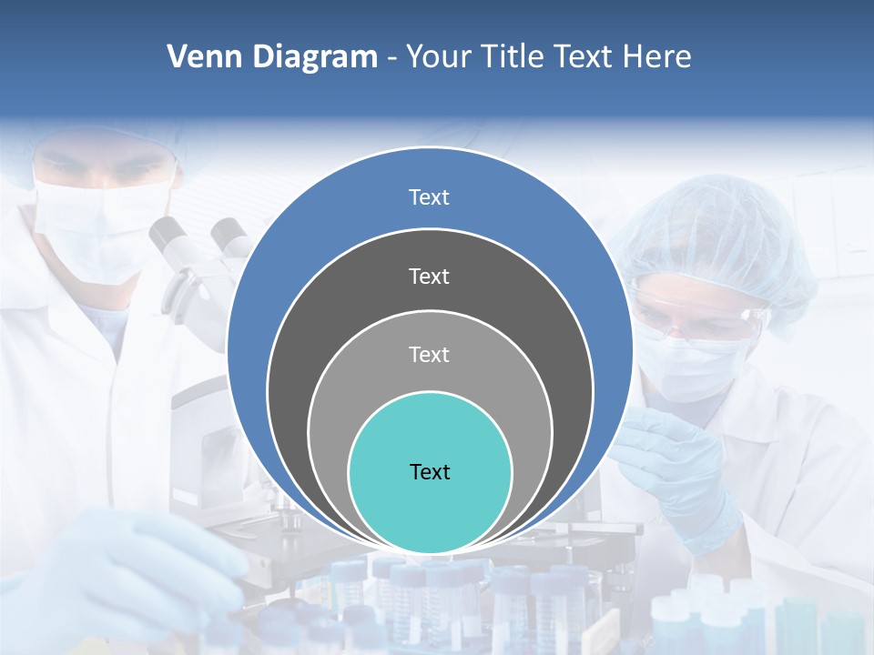 Clinic White Microscope PowerPoint Template
