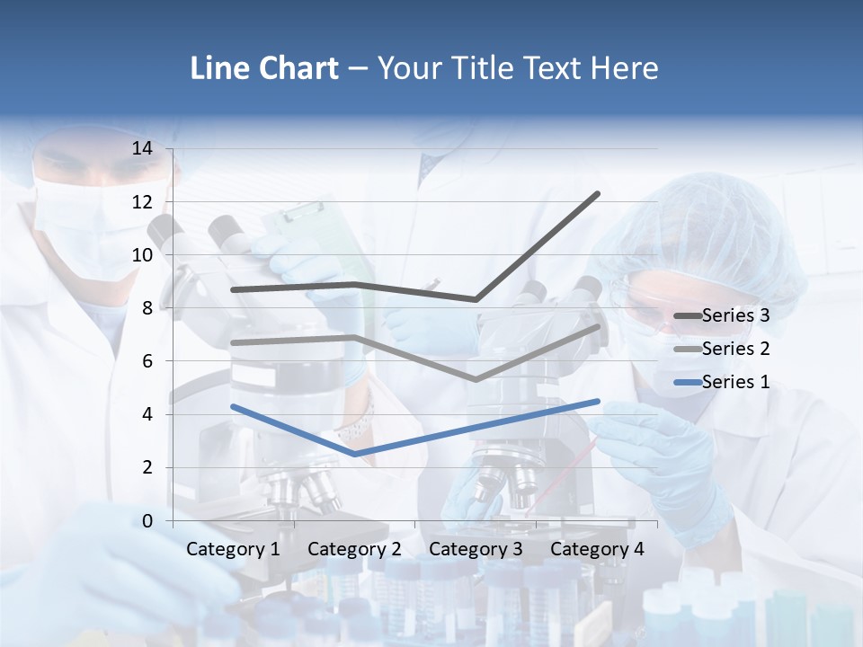 Clinic White Microscope PowerPoint Template