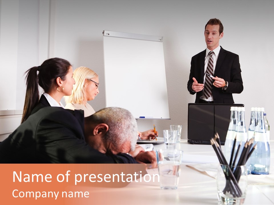 Finance Team Businessperson PowerPoint Template