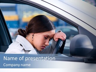 Beautiful Person Driver PowerPoint Template