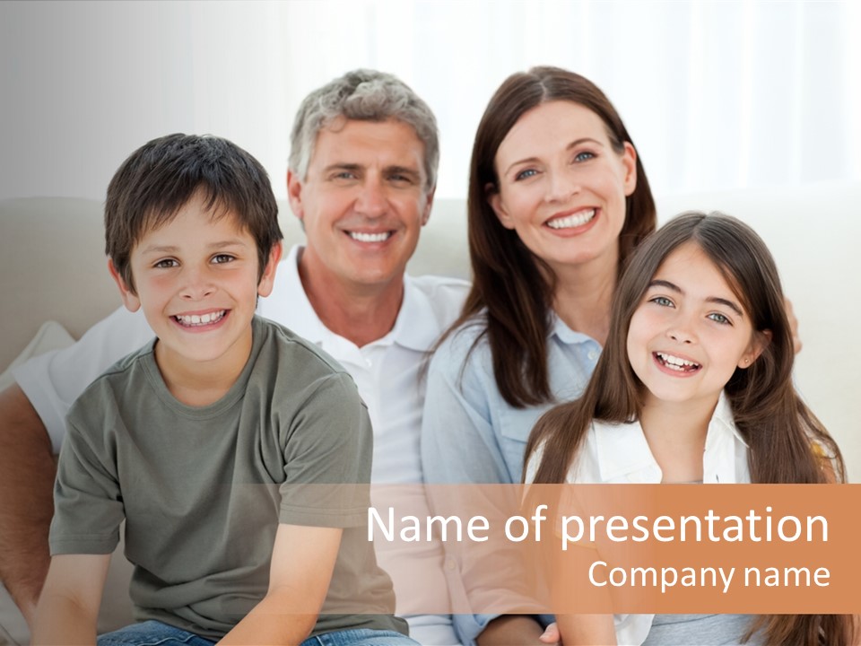 Portrait Home Man PowerPoint Template