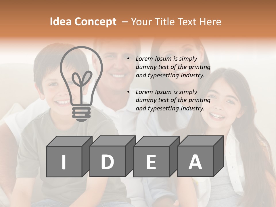 Portrait Home Man PowerPoint Template