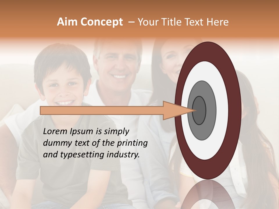 Portrait Home Man PowerPoint Template