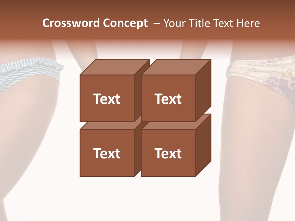 A Couple Of Women In Bikinis Holding Hands PowerPoint Template