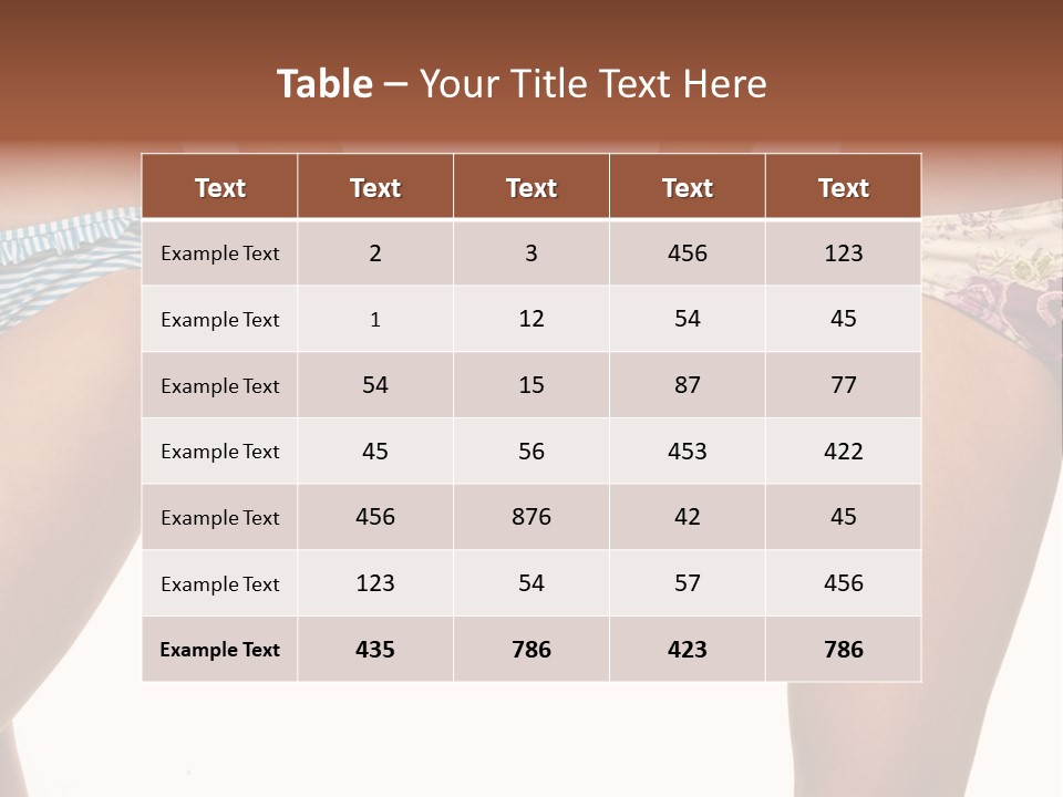 A Couple Of Women In Bikinis Holding Hands PowerPoint Template