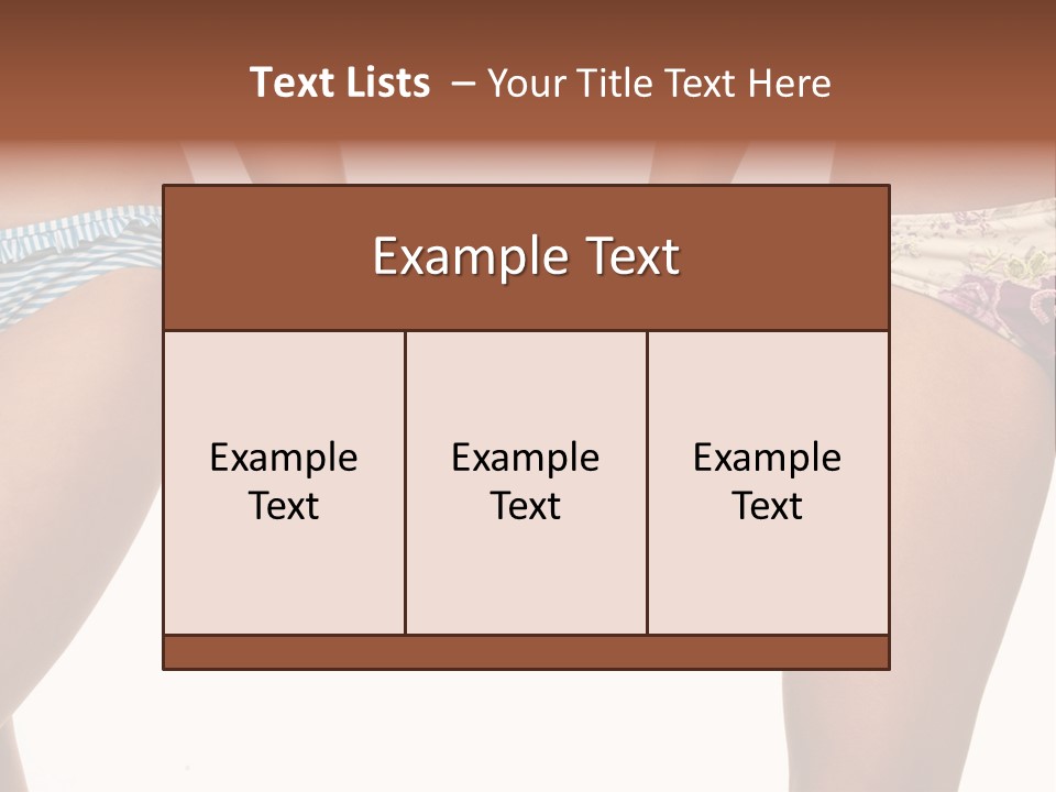 A Couple Of Women In Bikinis Holding Hands PowerPoint Template