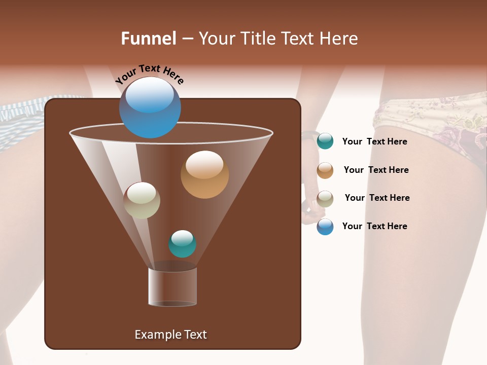 A Couple Of Women In Bikinis Holding Hands PowerPoint Template