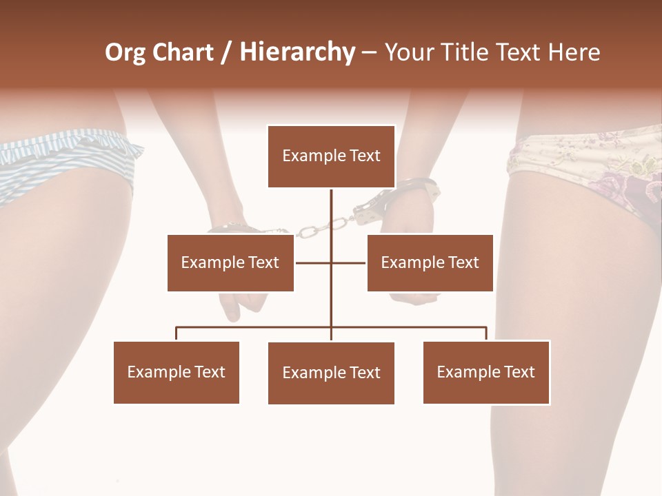 A Couple Of Women In Bikinis Holding Hands PowerPoint Template