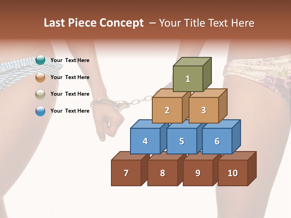 A Couple Of Women In Bikinis Holding Hands PowerPoint Template