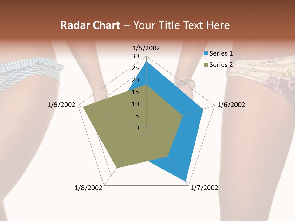 A Couple Of Women In Bikinis Holding Hands PowerPoint Template