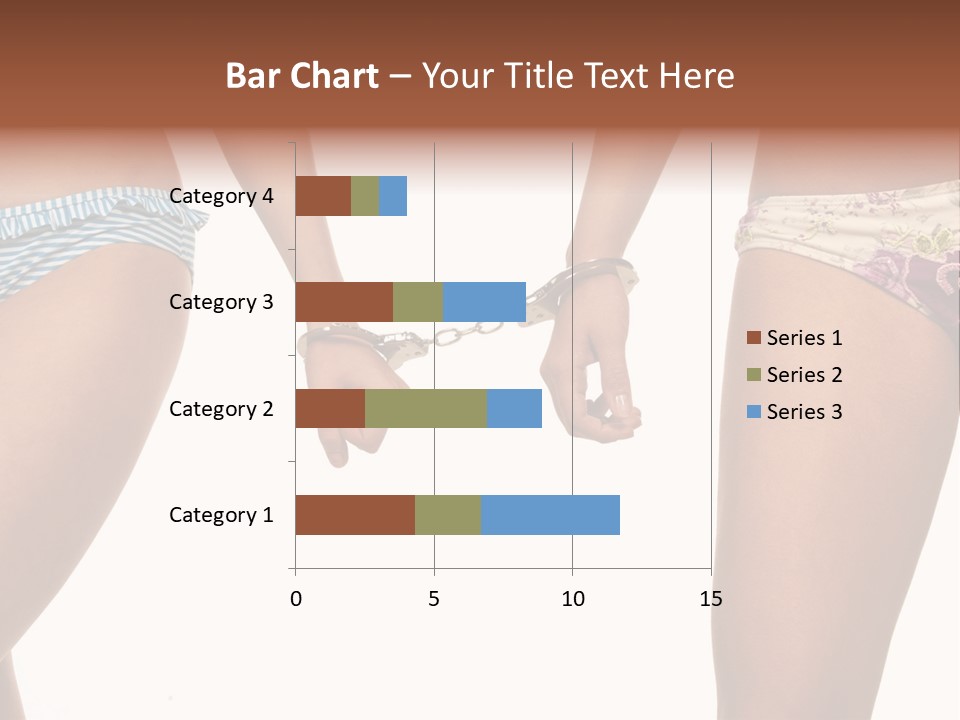 A Couple Of Women In Bikinis Holding Hands PowerPoint Template