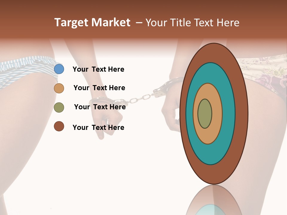 A Couple Of Women In Bikinis Holding Hands PowerPoint Template