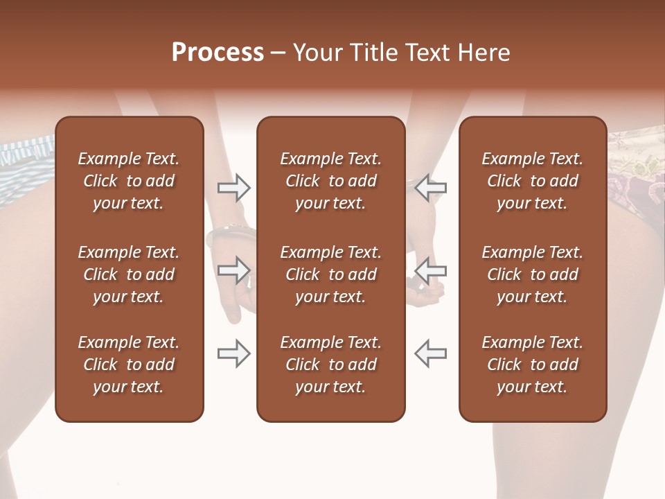 A Couple Of Women In Bikinis Holding Hands PowerPoint Template