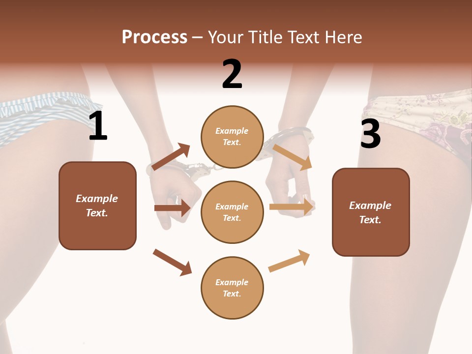 A Couple Of Women In Bikinis Holding Hands PowerPoint Template