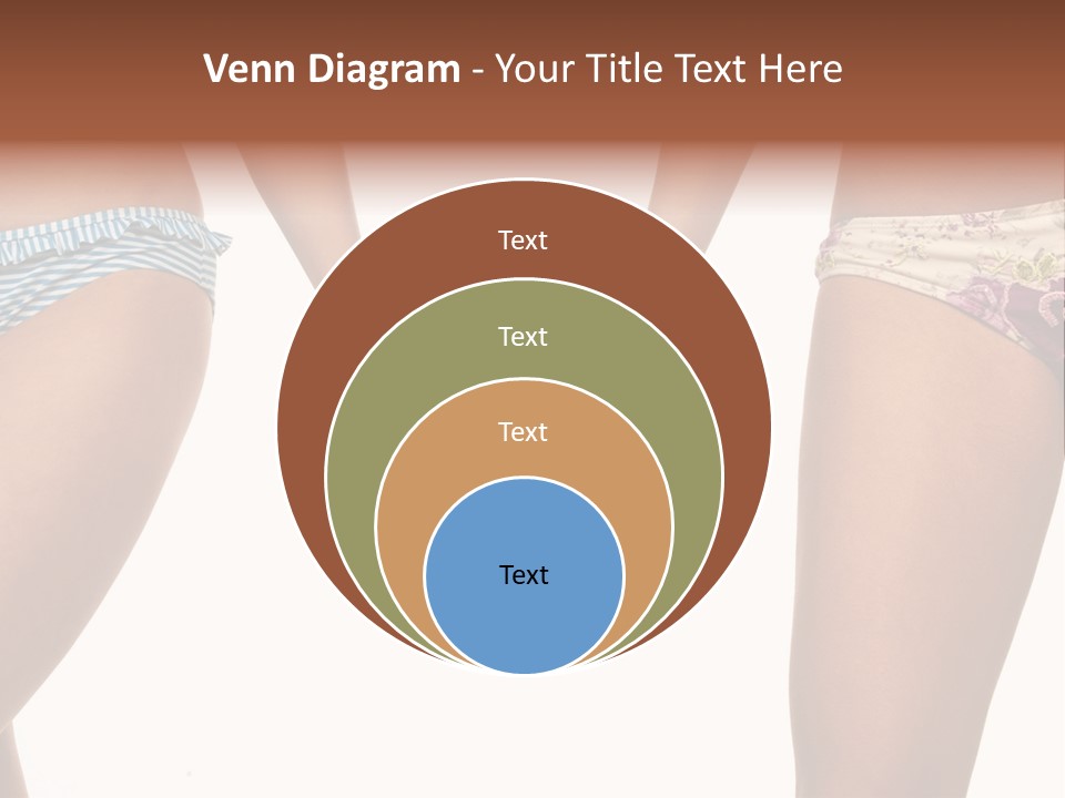 A Couple Of Women In Bikinis Holding Hands PowerPoint Template