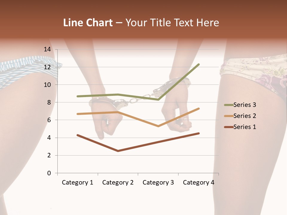 A Couple Of Women In Bikinis Holding Hands PowerPoint Template