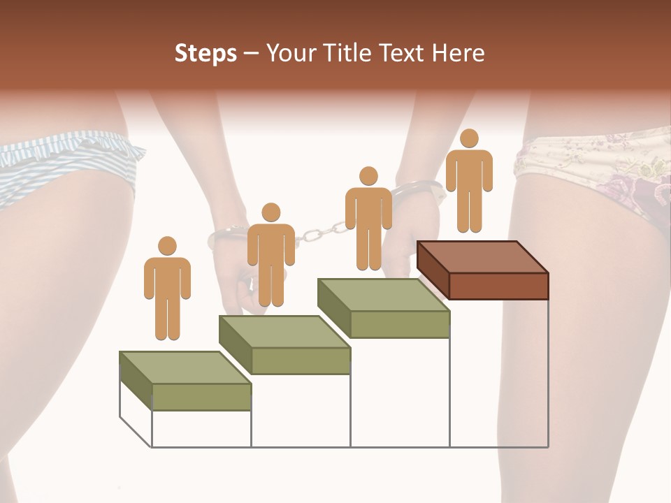 A Couple Of Women In Bikinis Holding Hands PowerPoint Template