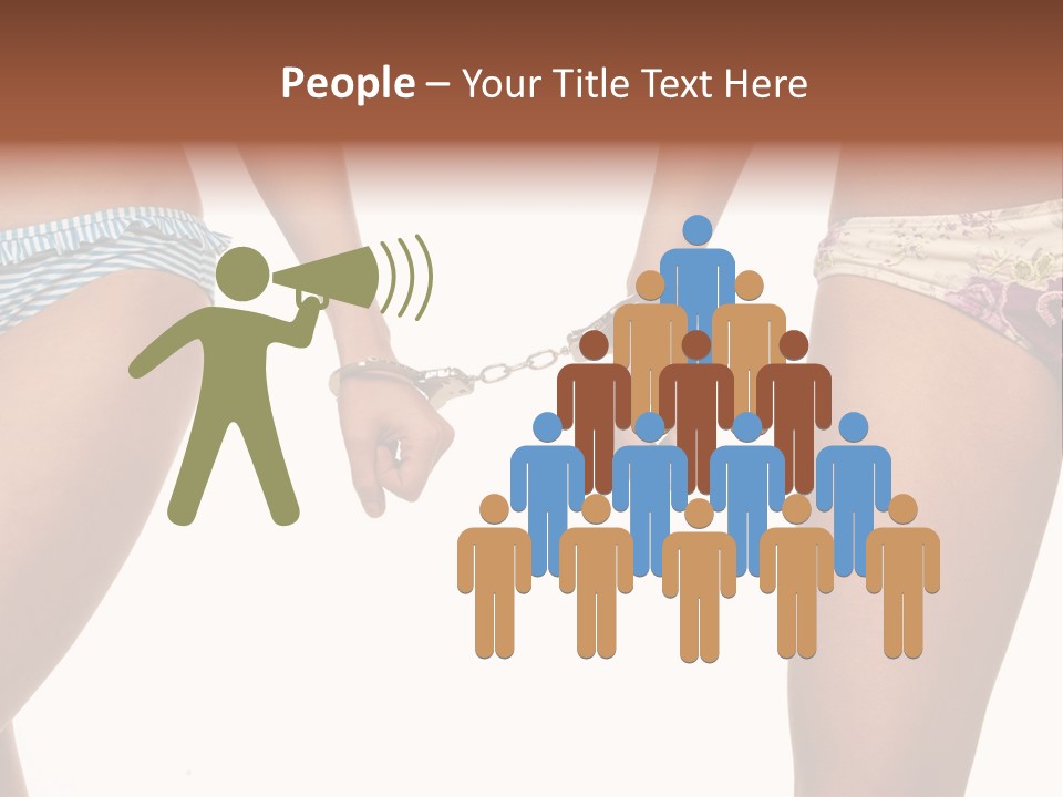 A Couple Of Women In Bikinis Holding Hands PowerPoint Template