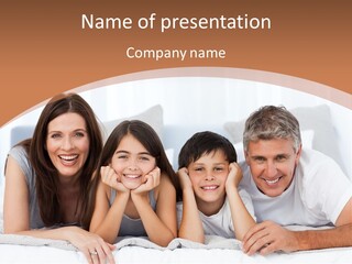 Girl White Looking PowerPoint Template