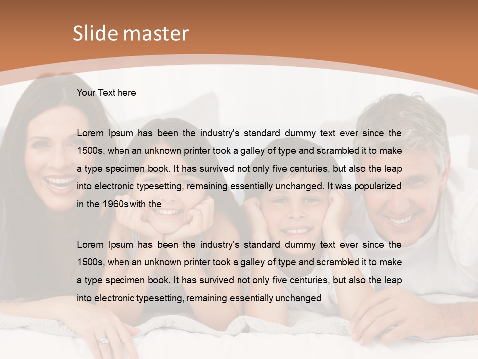 Girl White Looking PowerPoint Template