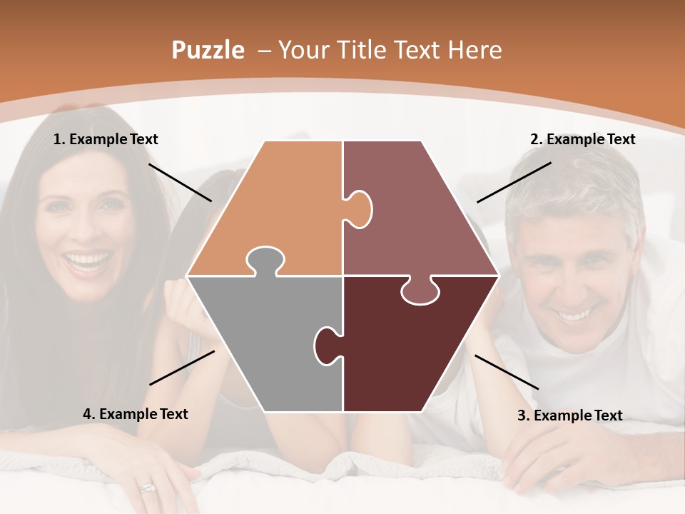 Girl White Looking PowerPoint Template