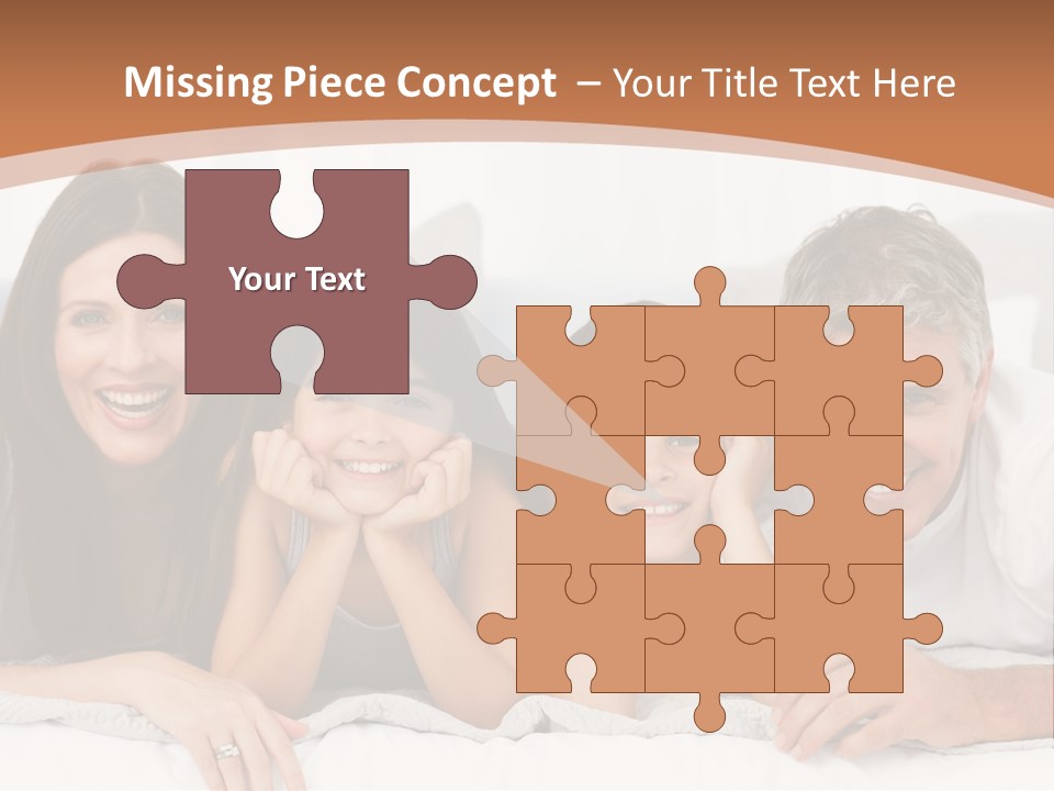 Girl White Looking PowerPoint Template